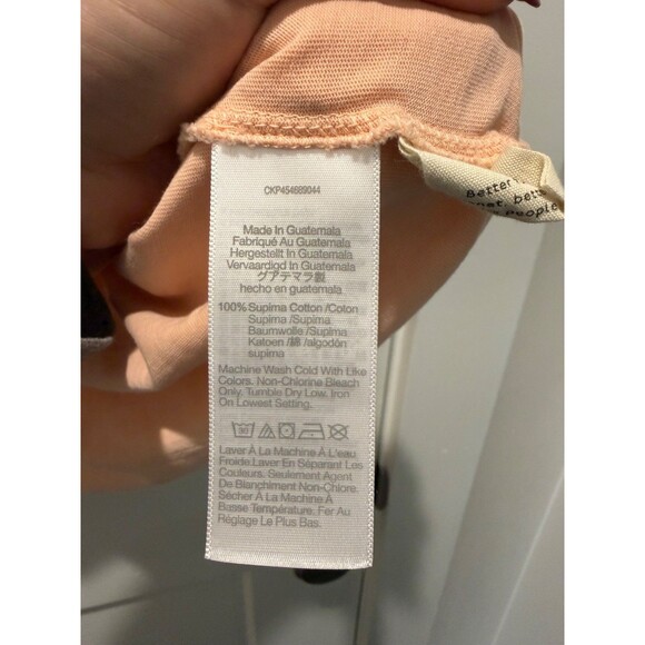 Madewell Supima® Cotton Essential Ringer Tee in Colorblock Short Sleeve Medium M - Picture 5 of 6